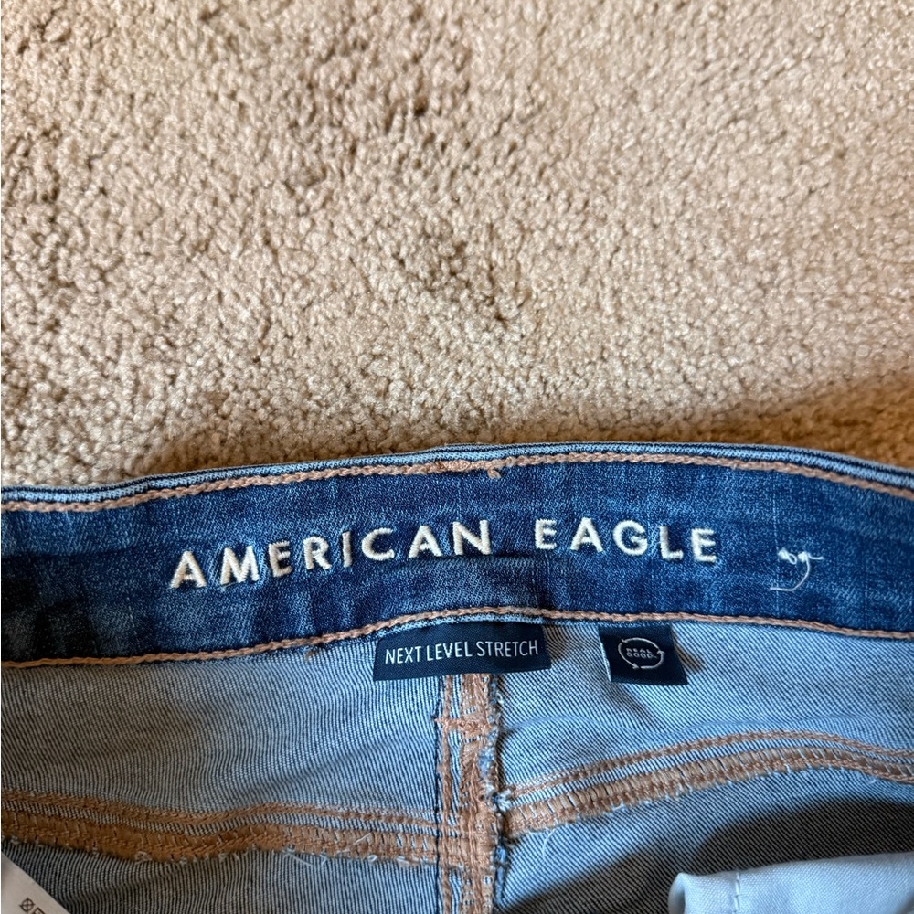 American Eagle High Rise Skinny Kick Jeans - Picture 2 of 6
